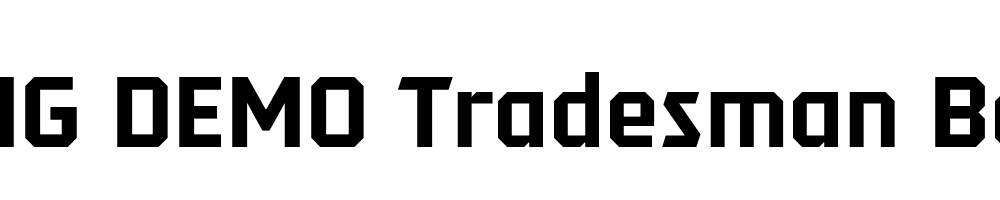  DEMO Tradesman Bold Regular