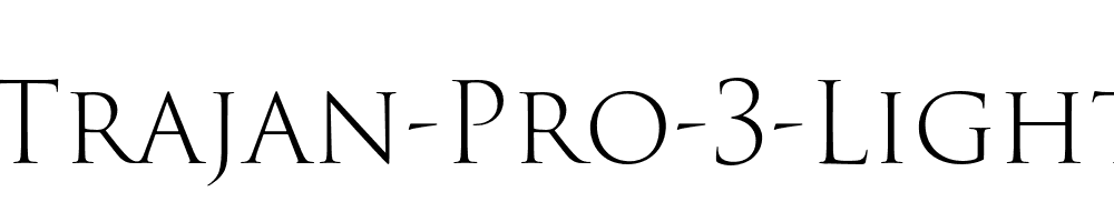 Trajan-Pro-3-Light