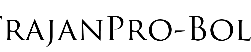 Trajan Pro Bold