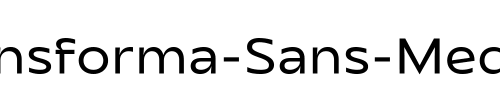 Transforma-Sans-Medium