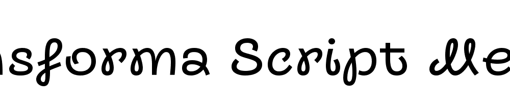 Transforma Script Medium