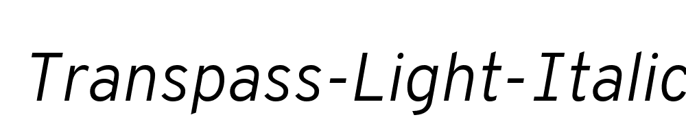 Transpass-Light-Italic