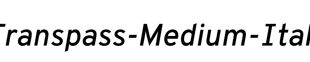 Transpass-Medium-Italic