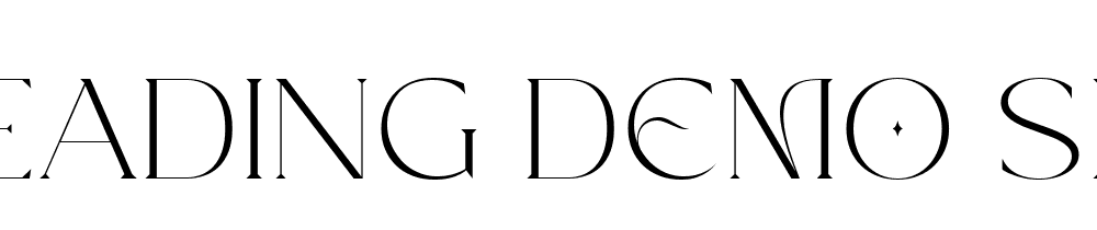 Treading Demo Serif