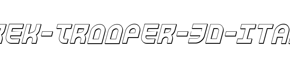 Trek-Trooper-3D-Italic