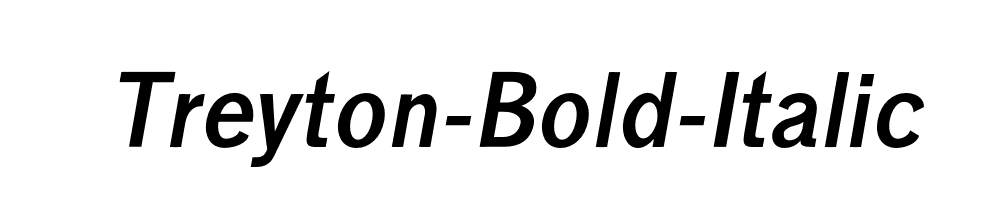 Treyton-Bold-Italic