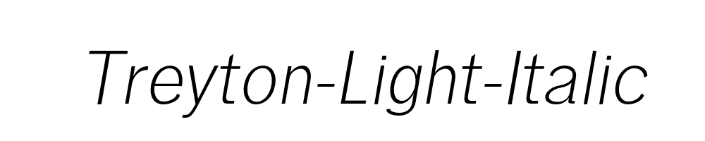 Treyton-Light-Italic