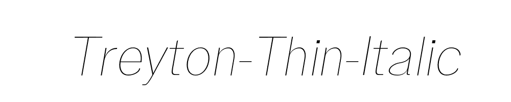 Treyton-Thin-Italic