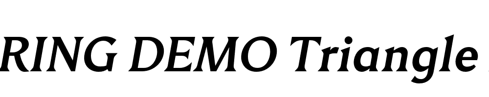  DEMO Triangle Md Italic