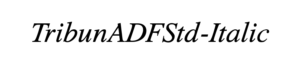 TribunADFStd-Italic