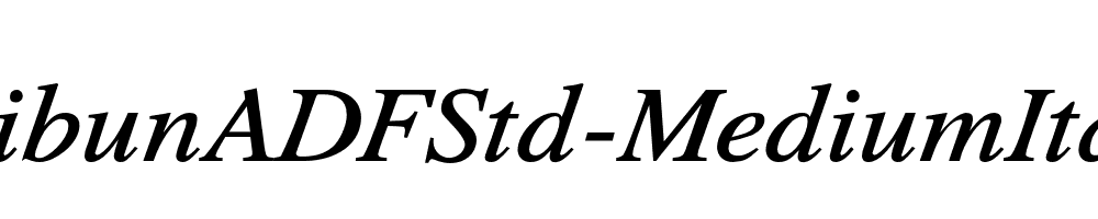 TribunADFStd-MediumItalic