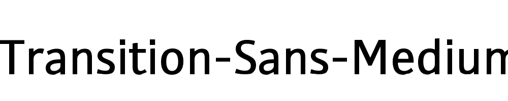 Transition-Sans-Medium