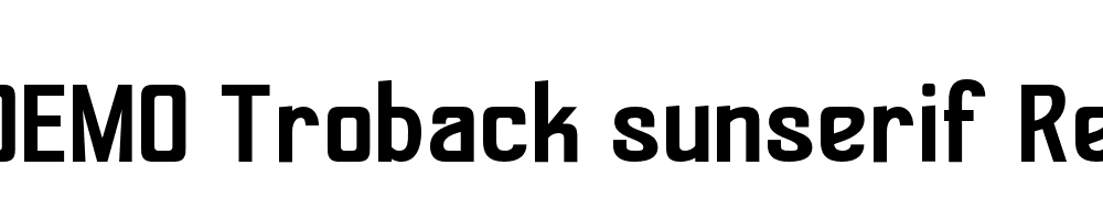 FSP DEMO Troback sunserif Regular