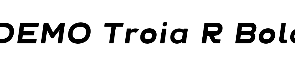  DEMO Troia R Bold Italic Regular