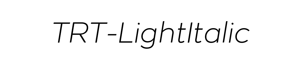 TRT-LightItalic