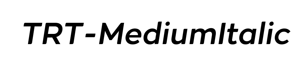 TRT-MediumItalic