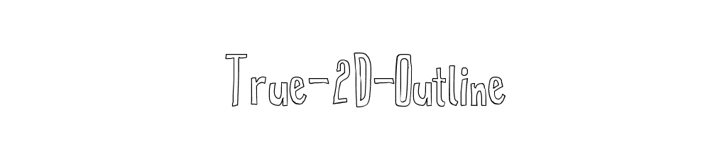 True-2D-Outline