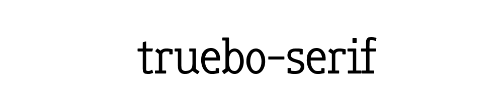 truebo-serif