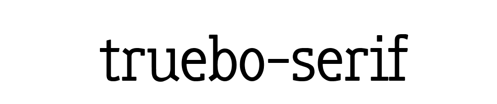 Truebo Serif