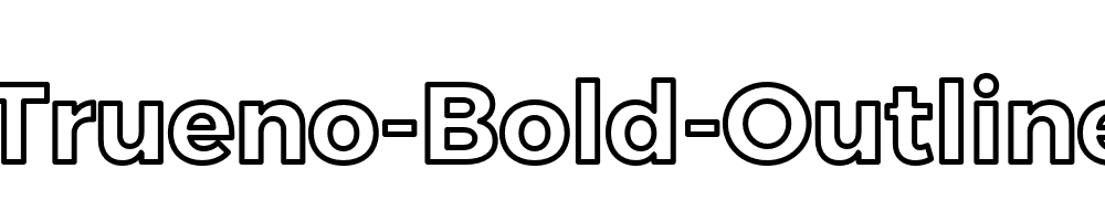 Trueno-Bold-Outline