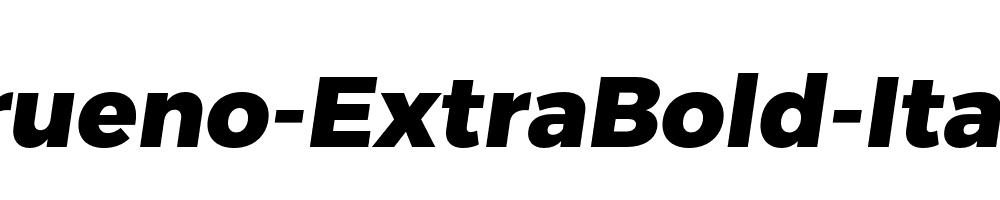 Trueno-ExtraBold-Italic