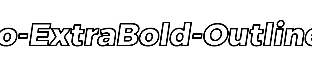 Trueno-ExtraBold-Outline-Italic