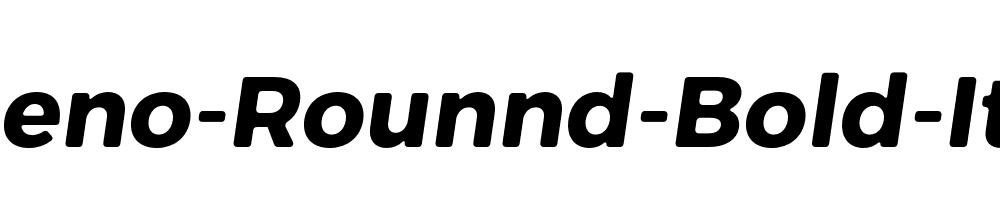 Trueno-Rounnd-Bold-Italic