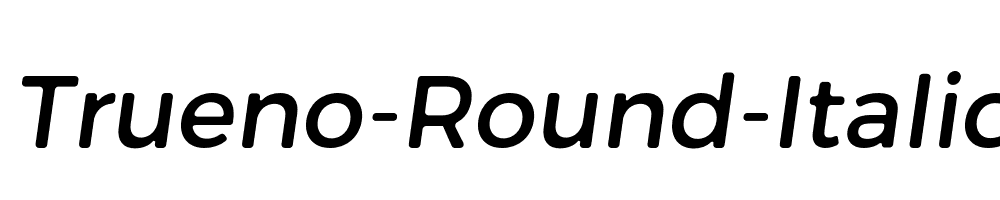 Trueno-Round-Italic