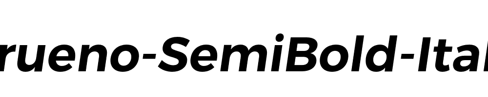 Trueno-SemiBold-Italic