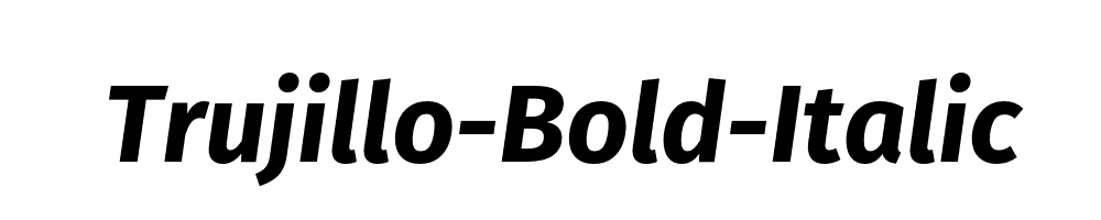 Trujillo-Bold-Italic