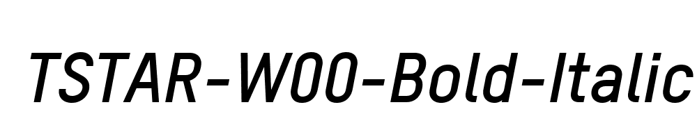 TSTAR-W00-Bold-Italic