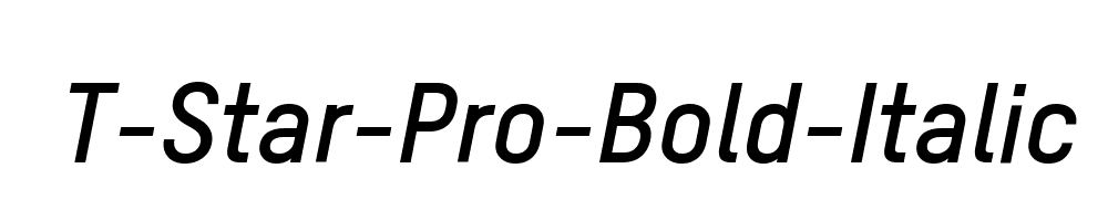 T-Star-Pro-Bold-Italic