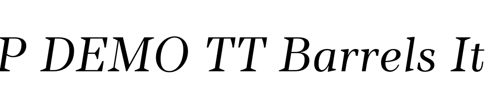 FSP DEMO TT Barrels Italic