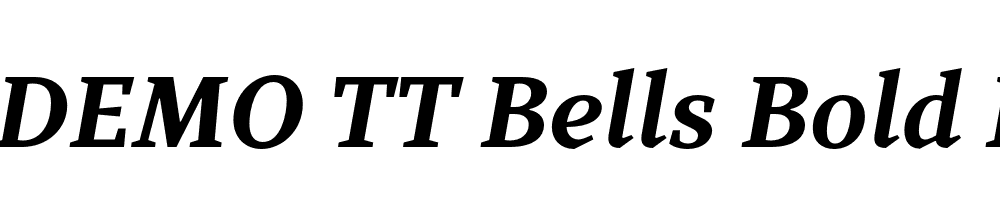 FSP DEMO TT Bells Bold Italic