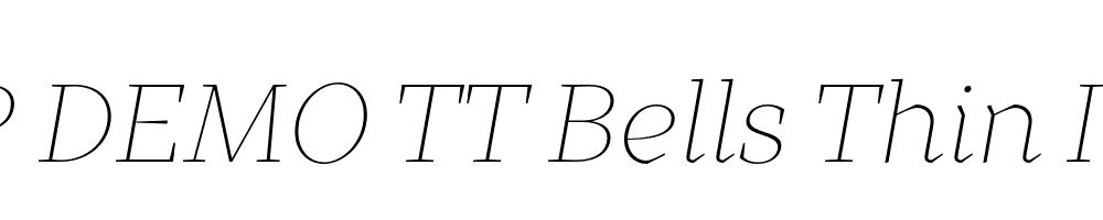 FSP DEMO TT Bells Thin Italic