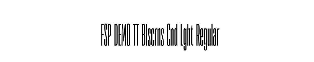 FSP DEMO TT Blscrns Cnd Lght Regular