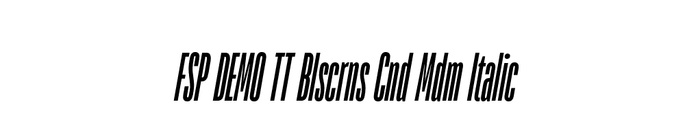 FSP DEMO TT Blscrns Cnd Mdm Italic