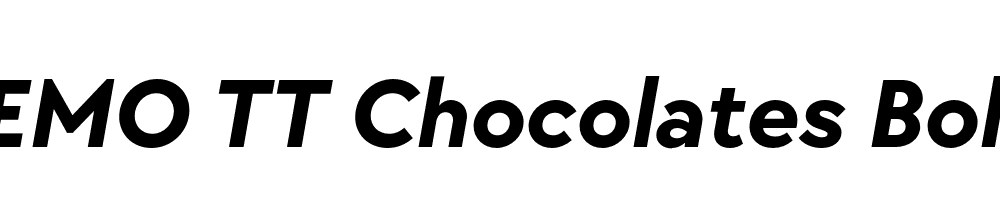 FSP DEMO TT Chocolates Bold Italic