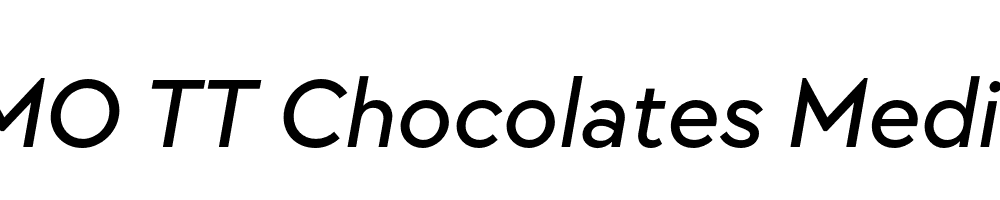 FSP DEMO TT Chocolates Medium Italic