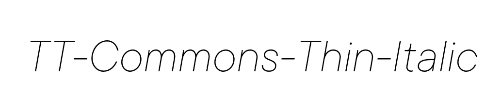 TT-Commons-Thin-Italic