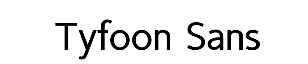 Tyfoon Sans