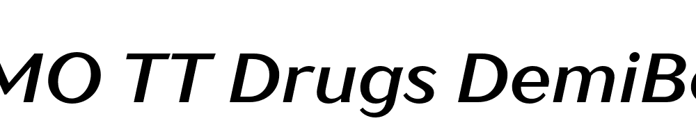 FSP DEMO TT Drugs DemiBold Italic