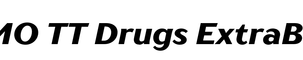 FSP DEMO TT Drugs ExtraBold Italic