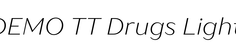 FSP DEMO TT Drugs Light Italic