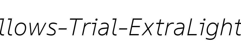 TT-Fellows-Trial-ExtraLight-Italic