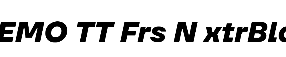 FSP DEMO TT Frs N xtrBld Italic