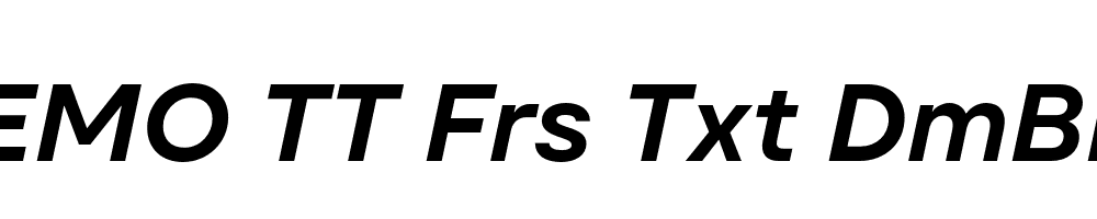 FSP DEMO TT Frs Txt DmBld Italic