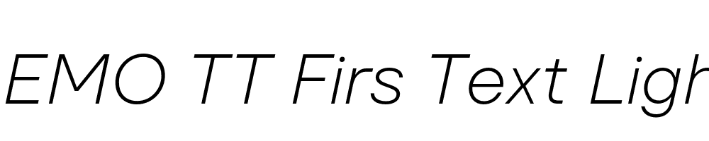 FSP DEMO TT Firs Text Light Italic