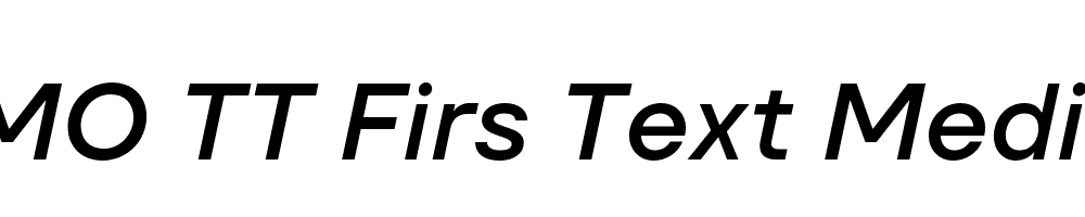 FSP DEMO TT Firs Text Medium Italic