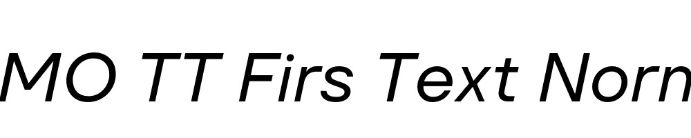 FSP DEMO TT Firs Text Normal Italic